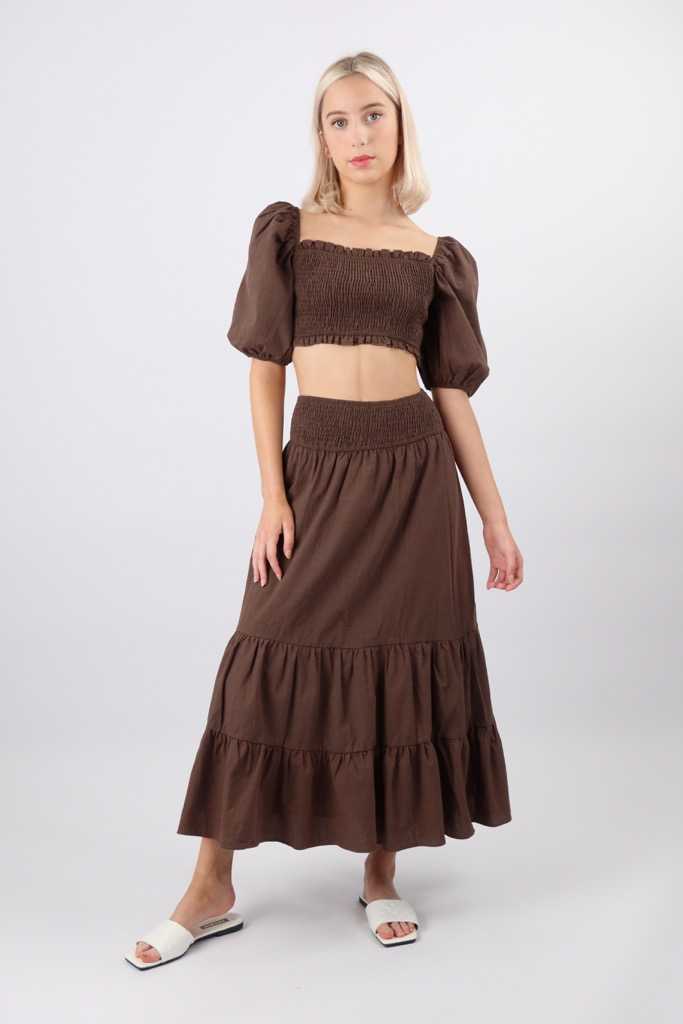 Charmaine Top in Brown