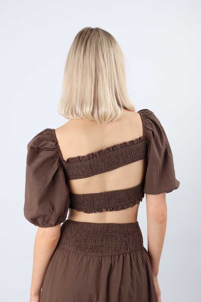 Charmaine Top in Brown