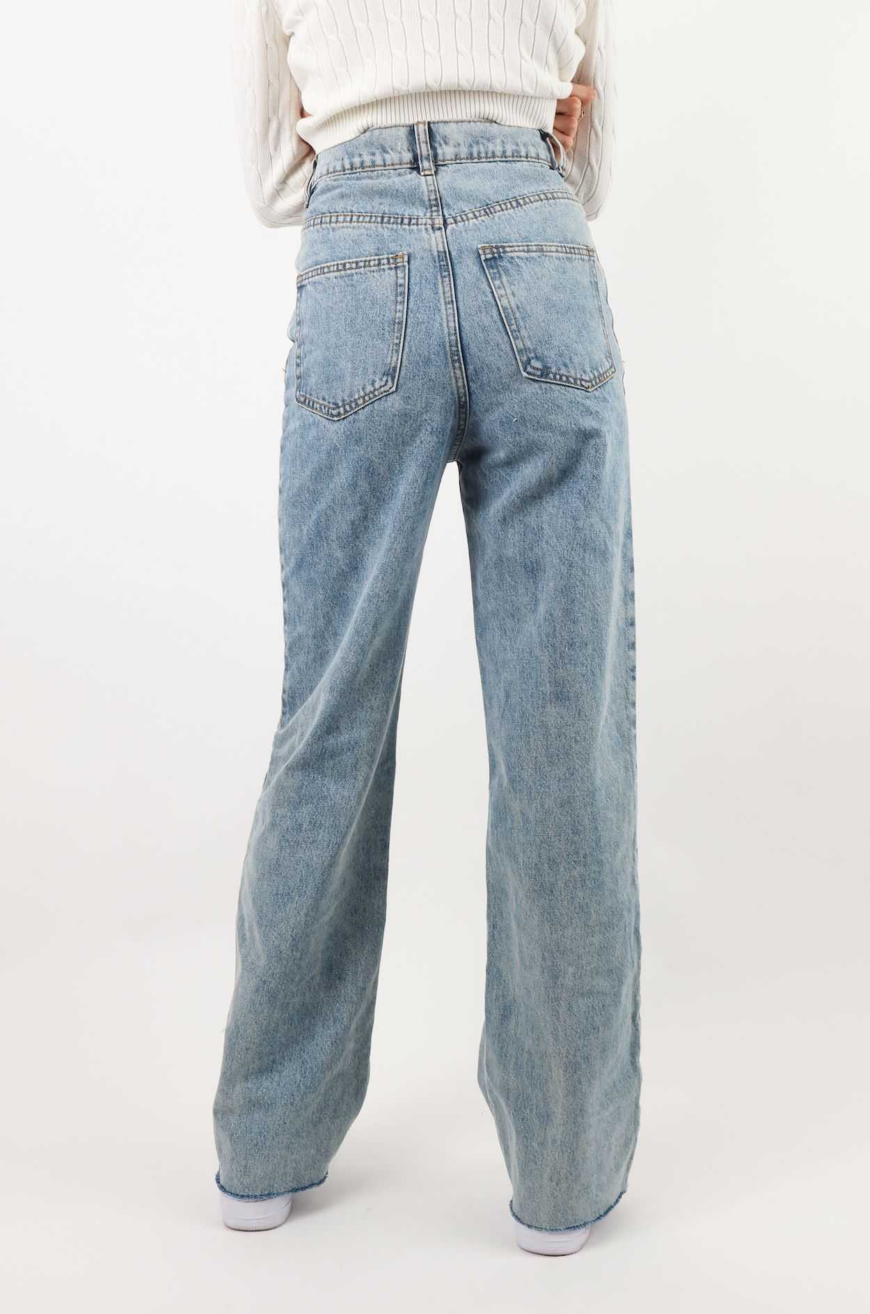 Katherine Wide Leg Jeans In Blue
