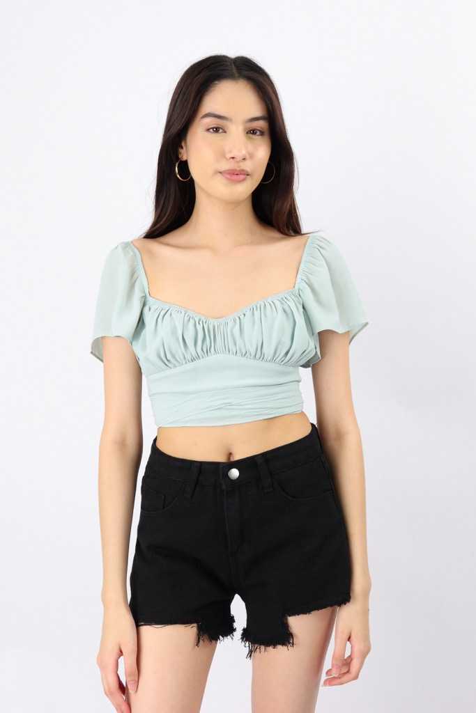 Talulla Ruched Tie Back Top