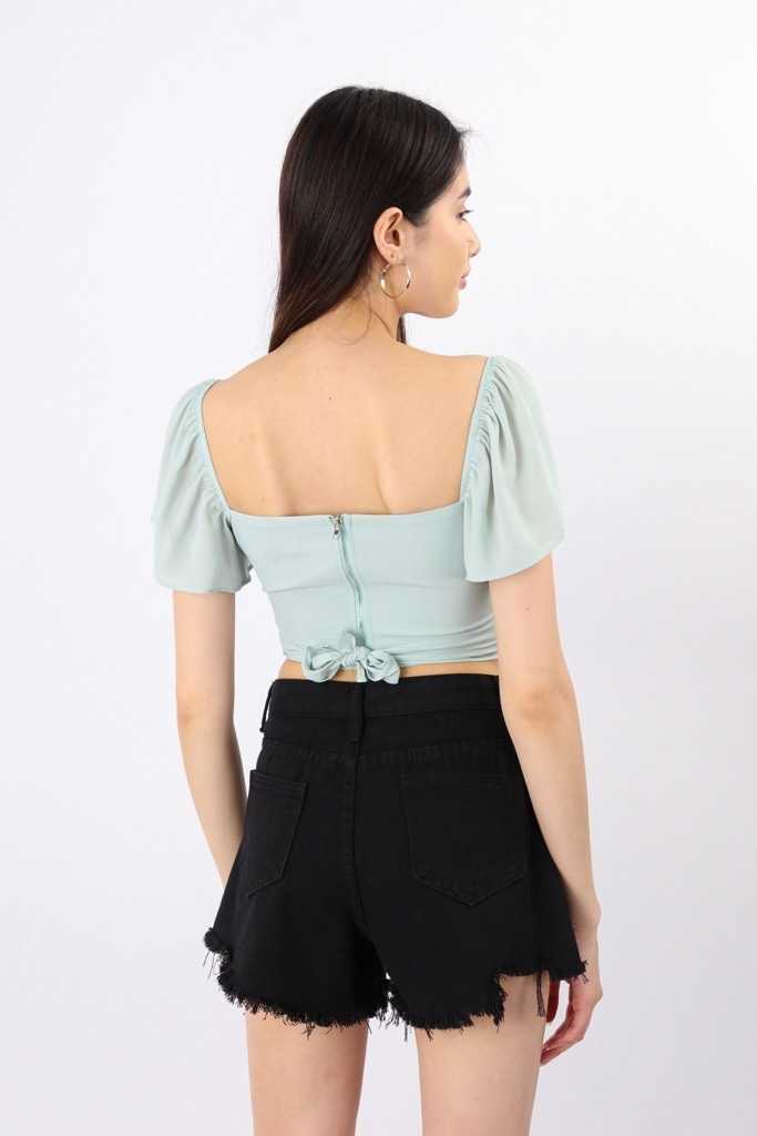 Talulla Ruched Tie Back Top