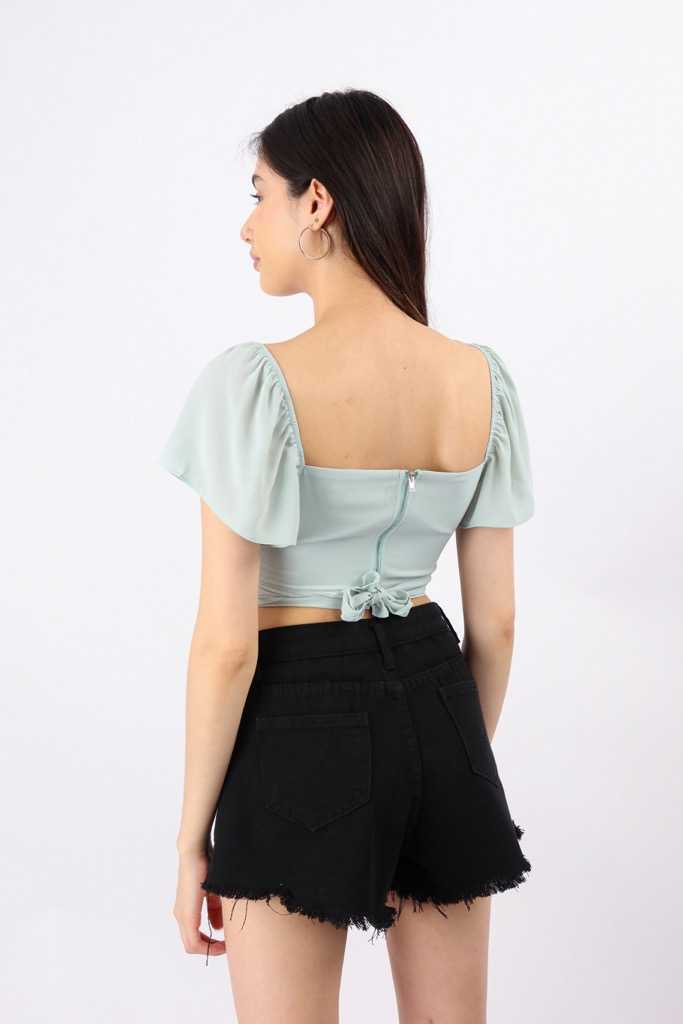 Talulla Ruched Tie Back Top