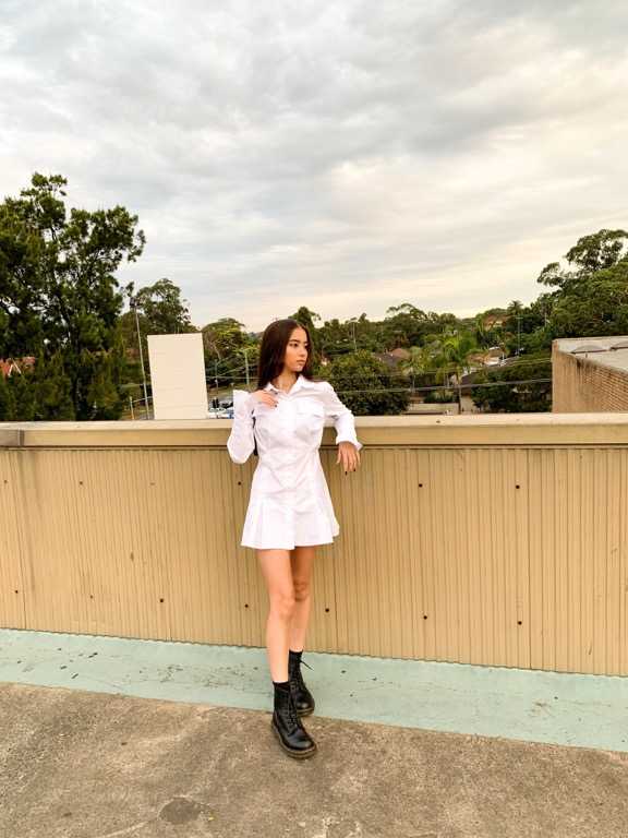 Lilo Shirt Dress in White