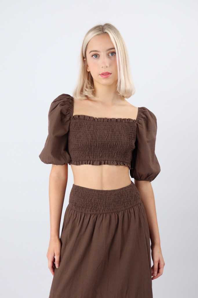 Charmaine Top in Brown