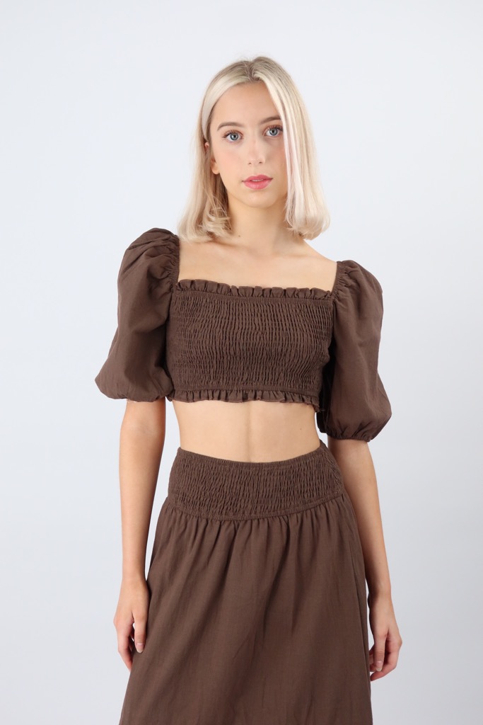 Charmaine Top in Brown